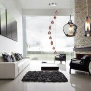 Lampa wisząca Amber Milano 9 Brass AZ4014 Azzardo mosiądz