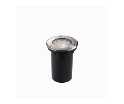 Oprawa najazdowa Park PT1 MEDIUM Ideal Lux  032825  zewnętrzną obudowę wykonaną z PVC a korpus z aluminium IP65 okrągła kolor nikiel