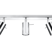 Lampa ścienna/sufitowa  RING 3 chrom SL.0729 Sollux tuby techniczne 