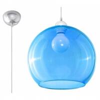 Lampa Wisząca BALL Błękitny SL.0251 SOLLUX LIGHTING średnica 30 cm niebieska