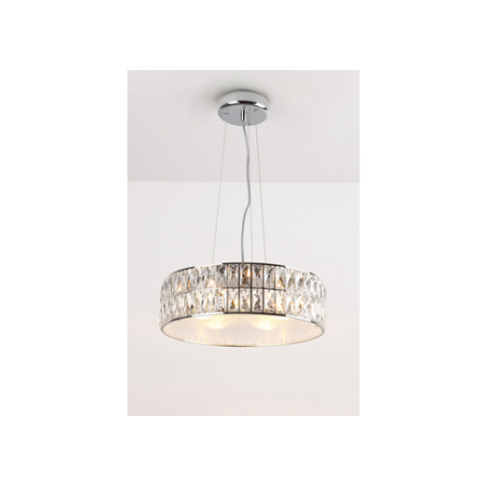 Lampa wisząca Diamante P0238 Maxlight okrągła pałacowa kryształ 46 cm średnicy 