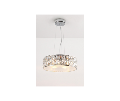 Lampa wisząca Diamante P0238 Maxlight okrągła pałacowa kryształ 46 cm średnicy 