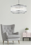 Lampa wisząca SERGIO P0528-06H-V6AC ZumaLine Wykonana z metalu i szkła  - 2