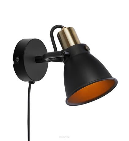 Kinkiet ALTON 107856 Markslojd GUSTOWNA LAMPA ŚCIENNA W KOLORZE CZARNYM 