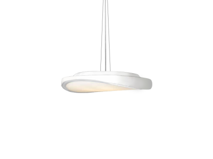 Lampa wisząca Circulo 58 biała AZzardo MD 5657L AZ0989 WH wykonana jest ze stali w kolorze białym i szkła