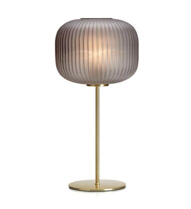 Lampa stołowa SOBER 1L Mosiądz/Szary 107820