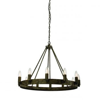 Lampa wisząca CHEVALIER 12lt czarna ENDON LIGHTING 61026 