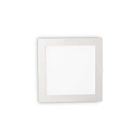 Lampa wpuszczana GROOVE FI1 20W SQUARE Ideal Lux  124001   ma kolor biały z alumiunim kwadrat