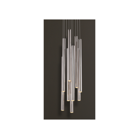 Lampa wisząca Organic P0206 Maxlight wykończenie w kolorze chromu podsufitka na kole nowoczesna