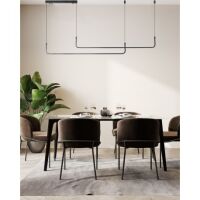 LAMPA WISZĄCA CZARNA MARIO PENDANT 2 CCT DIMM BK REMONTE CONTROL AZ5446 AZZARDO