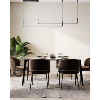 LAMPA WISZĄCA CZARNA MARIO PENDANT 2 CCT DIMM BK REMONTE CONTROL AZ5446 AZZARDO