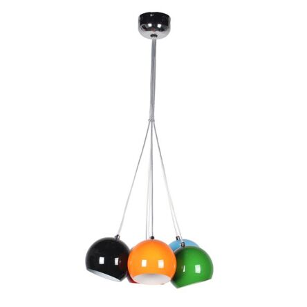 Lampa wisząca Noa 7 AZzardo PL-6084  AZ1324 multicolor  wykonana z metalu i aluminium w różnych kolorach klosze kuliste