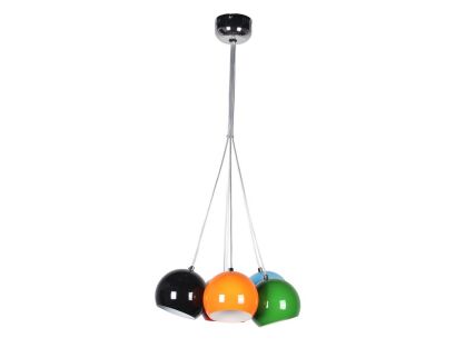 Lampa wisząca Noa 7 AZzardo PL-6084  AZ1324 multicolor  wykonana z metalu i aluminium w różnych kolorach klosze kuliste