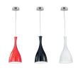 Lampa wisząca Olimpia SP1 BIANCO Ideal Lux  013244  posiada chromowaną metalową oprawę klosz wykonany z dmuchanego szkła w kolorze białym - 2