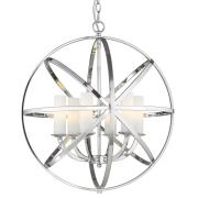 Lampa wisząca ORLANDO P06441CH COSMO light PIERŚCIENIE UŁOŻONE SYMETRYCZNIE DO SIEBIE  DESIGNERSKA  CHROM