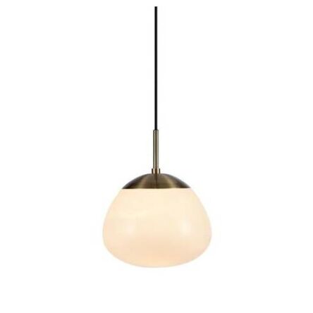 Lampa wisząca RISE 108296 Markslojd eliptyczny kształt szkło antyczny brąz
