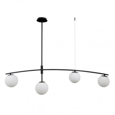 Lampa wisząca Senai PND-31322-4A-SB Italux Asymetryczna czarno-biała