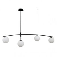 Lampa wisząca Senai PND-31322-4A-SB Italux Asymetryczna czarno-biała