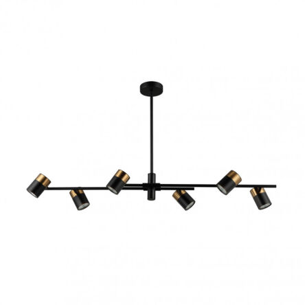 Lampa wisząca Elice PND-58892-6-BK-BRO Italux