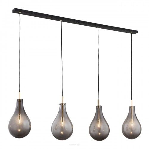 Lampa wisząca OAKLAND 1740 Argon dymione szklane klosze na listwie 4xG9