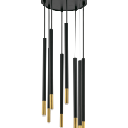 Lampa wisząca SOPEL DUE 33239 SIGMA czarno/złota 8x G9