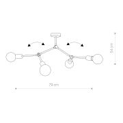 Lampa wisząca TWIG czarna 4x Nowodvorski 9140 