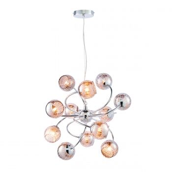 Lampa wisząca  AERITH  chrom 12lt  ENDON LIGHTING 76315  