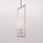 Lampa wisząca LONDON P01007WH cosmo light W nowojorskim stylu abażur w ramce - 6