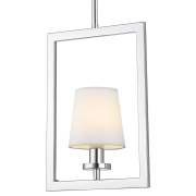 Lampa wisząca LONDON P01007WH cosmo light W nowojorskim stylu abażur w ramce