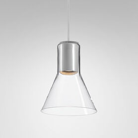 Lampa wisząca MODERN GLASS Flared TP GU10 Aquaform 50530 Gładki transparentny klosz