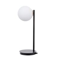 Lampa stołowa SIGMA LIGHTING GAMA CZARNA NOWOCZESNA KLOSZ KULA 50201