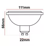 ŻARÓWKA LED ES111 15W CIEPŁA 3000K 1500lm - 2