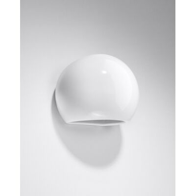 Kinkiet GLOBE SL.1026 SOLLUX LIGHTING ceramiczny okrągły biały połysk