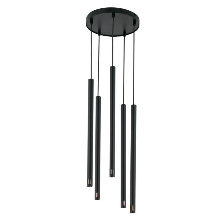 Lampa wisząca SOPEL LASER 33228 SIGMA nowoczesna 5x G9 czarna