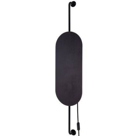 Kinkiet Wheel Lux II 2xG9 czarny z włącznikiem 8428