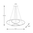 MD7360-1A-3GT CHOLET LAMPA WISZĄCA ZŁOTA ZUMALINE - 5