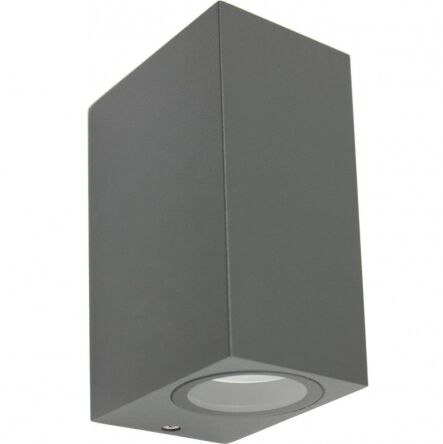 Lampa ścienna kinkiet zewnętrzny MINI 5002 DG popielaty prostokąt
