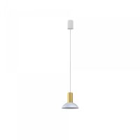 Lampa wisząca Hermanos GU10 biało/mosiężna 8037