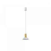 Lampa wisząca Hermanos GU10 biało/mosiężna 8037