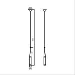 Lampa wisząca CONTE ZUMALINE MD1998-1BL Charakteryzuje sie nowoczesnością subtelnością oraz minimalistycznym designem  idealna do salonu  - 3