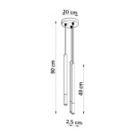 Lampa wisząca MOZAICA 1 SL.0887 SOLLUX LIGHTING nowoczesna czarno/srebrna - 4
