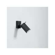 Lampa ścienna Ring kinkiet 1-punktowy czarny SL.0091 SOLLUX LIGHTING  tuba sollux