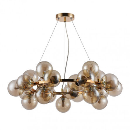 LAMPA WISZĄCA CABELLA PND-5252-25-GD-CGN ITALUX NIETUZINKOWA SZKLANE BAŃKI G9