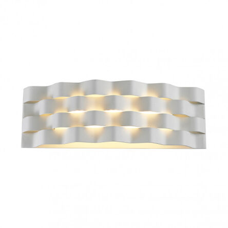 Kinkiet Verigo MB1401L Italux BIAŁA METALOWA OPRAWA LED 6W IP20 NIEREGULARNA STRUKTURA 