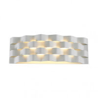 Kinkiet Verigo MB1401L Italux BIAŁA METALOWA OPRAWA LED 6W IP20 NIEREGULARNA STRUKTURA 