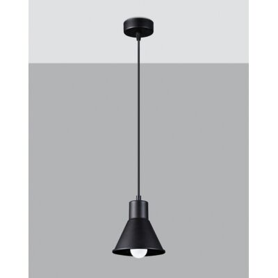 Lampa wisząca TALEJA SL.0985 SOLLUX LIGHTING czarny stożek E27