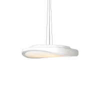 Lampa wisząca Circulo 48 biała AZzardo MD 5657M AZ0987 WH wykonana jest ze stali w kolorze białym i szkła