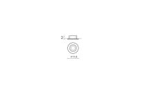 Oczko   wpustowe REMO 1 DOWNLIGHT  AZ173 techniczna w kolorze chromu - 4