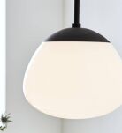 Lampa wisząca RISE Black/White 108295 Markslojd eliptyczny kształt szkło - 3