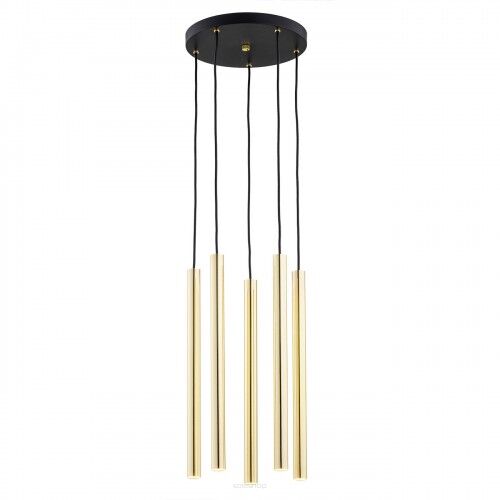 Lampa wisząca SICILIA 2109 Argon 5 tub LED złota mosiądz